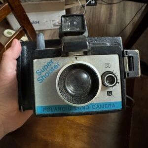 Polaroid Super Shooter Land Camera in Black, Silver and Blue